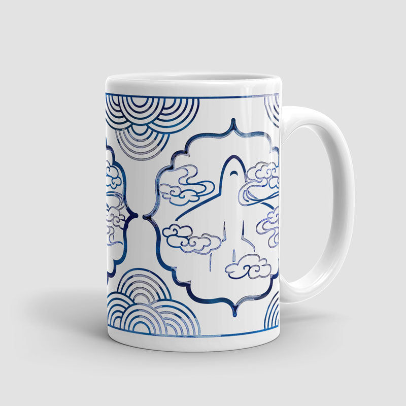 Hidden Plane Blue-and-White - Mug