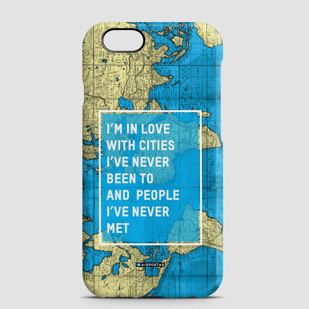 I'm in love with cities - Phone Case - Airportag