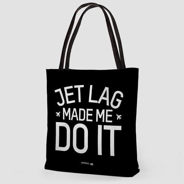 Jet Lag Letters - Tote Bag - Airportag