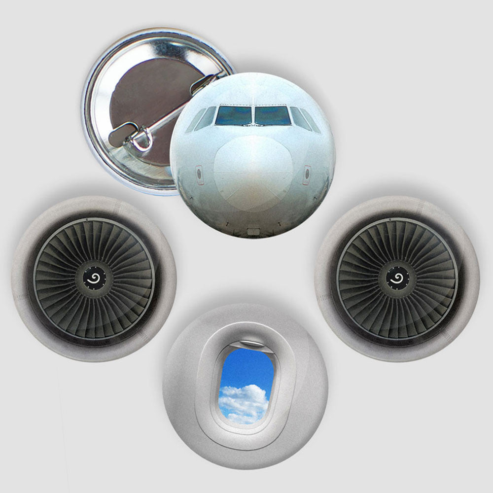 Airplane - Button Pack - Airportag