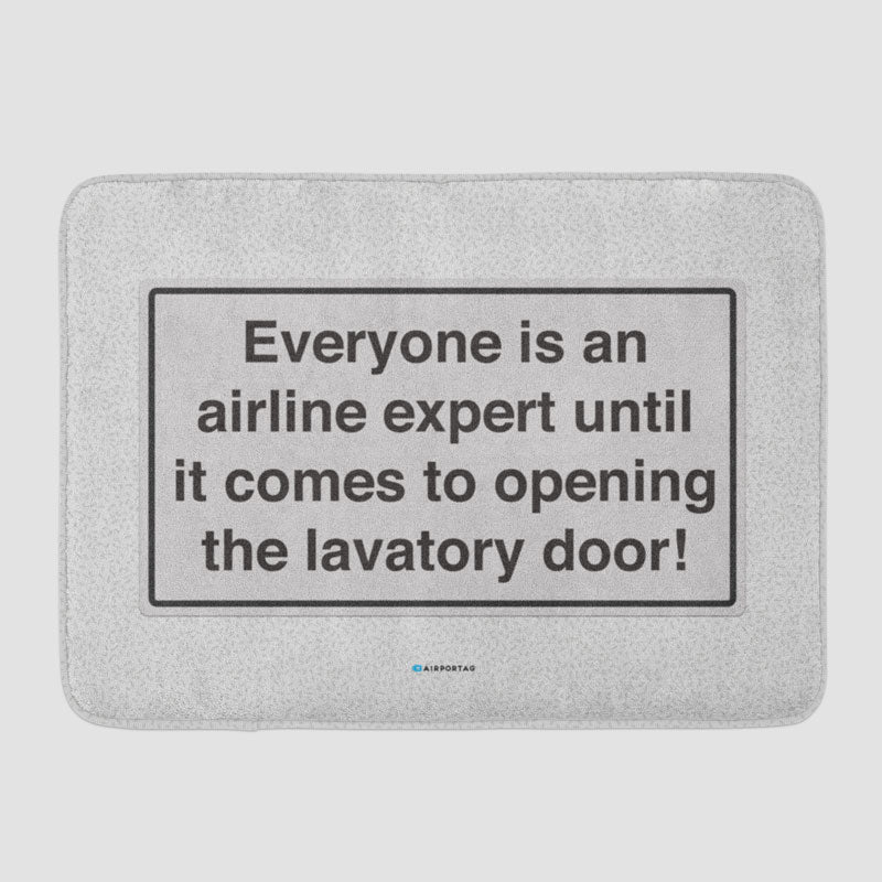 Airline Expert - Bath Mat - Airportag