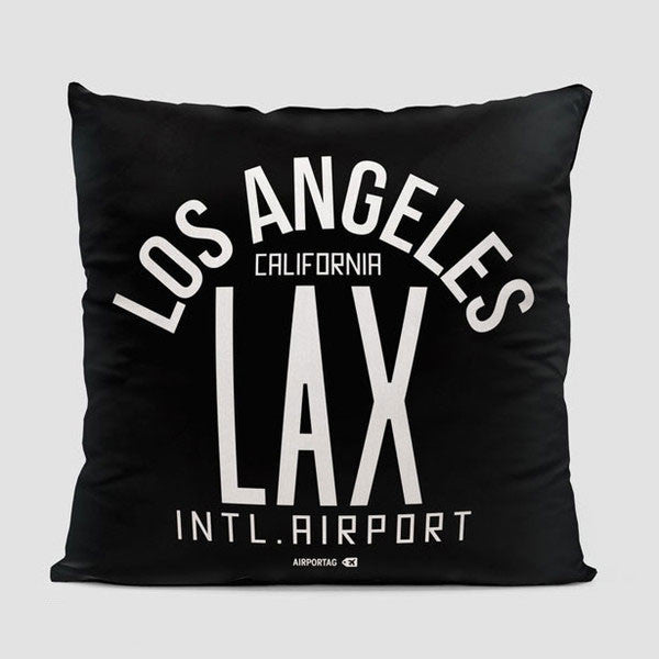 LAX Letters - Throw Pillow - Airportag