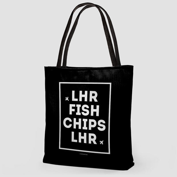 LHR - Fish / Chips - Tote Bag - Airportag