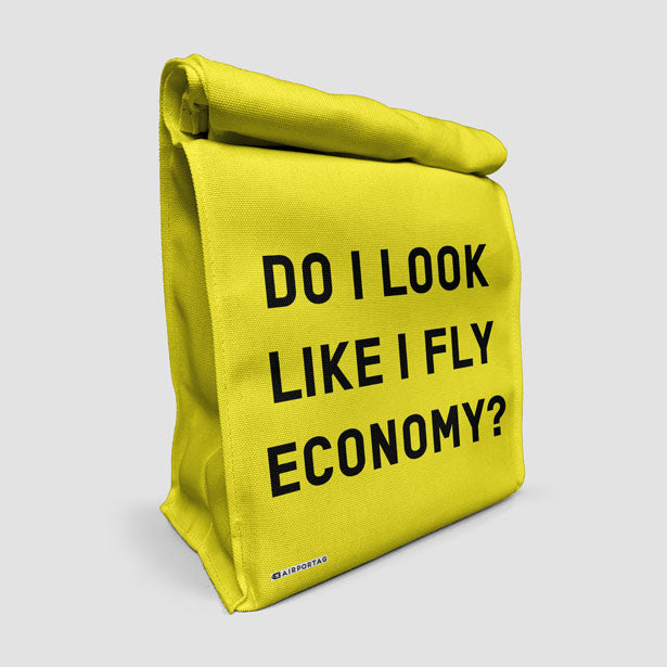 Do I Look Like I Fly Economy? - Lunch Bag airportag.myshopify.com