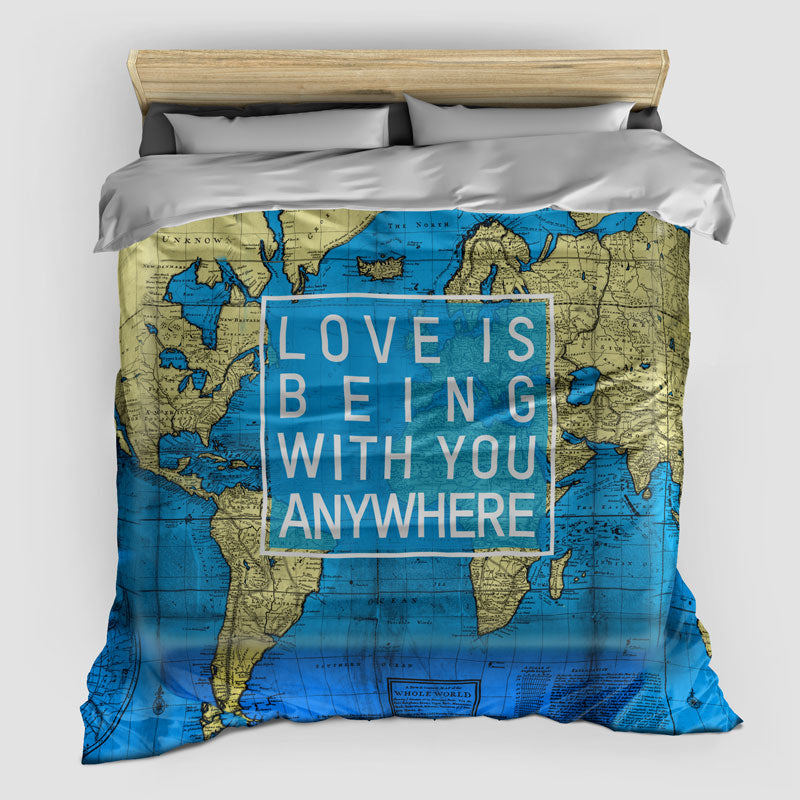 Love Is Being - Duvet Cover - Airportag