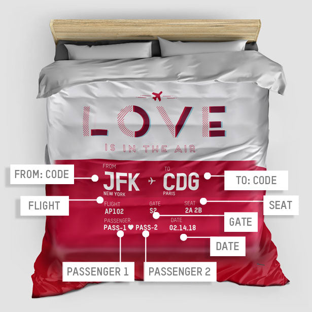 Love Is in The Air - Comforter - Airportag