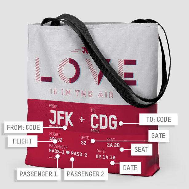 Love Is In The Air - Tote Bag - Airportag