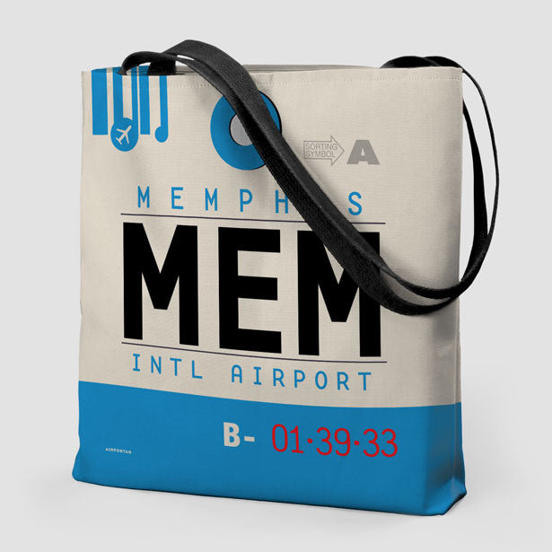 Tote Bag MEM Memphis Airport tote-bag-mem-memphis-airport
