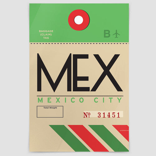 MEX - Poster - Airportag