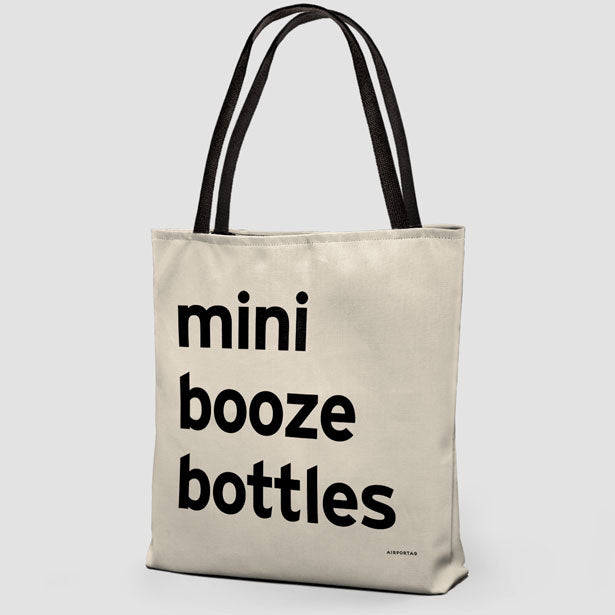 Mini Booze Bottles - Tote Bag airportag.myshopify.com