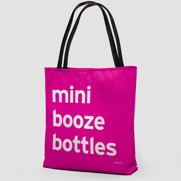 Mini Booze Bottles - Tote Bag airportag.myshopify.com