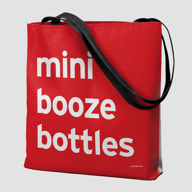 Mini Booze Bottles - Tote Bag airportag.myshopify.com