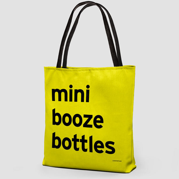 Mini Booze Bottles - Tote Bag airportag.myshopify.com