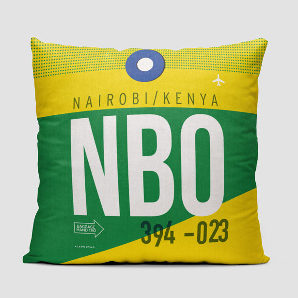 NBO - Throw Pillow - Airportag