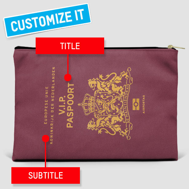 Netherlands - Passport Pouch Bag