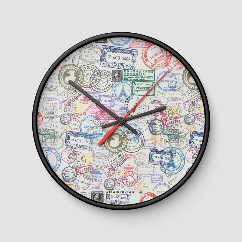 Stamps - Wall Clock