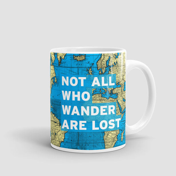 Not All Who - World Map - Mug - Airportag