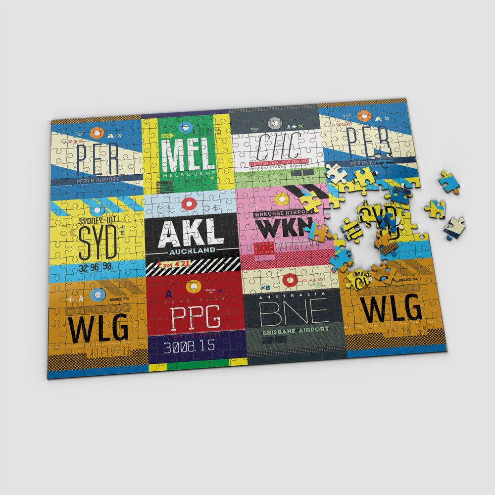 Aéroports d'Océanie - Puzzle