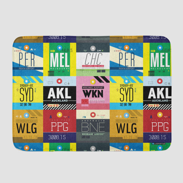 Oceania Airports - Bath Mat - Airportag