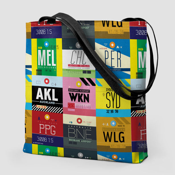 Oceania Airports - Tote Bag - Airportag