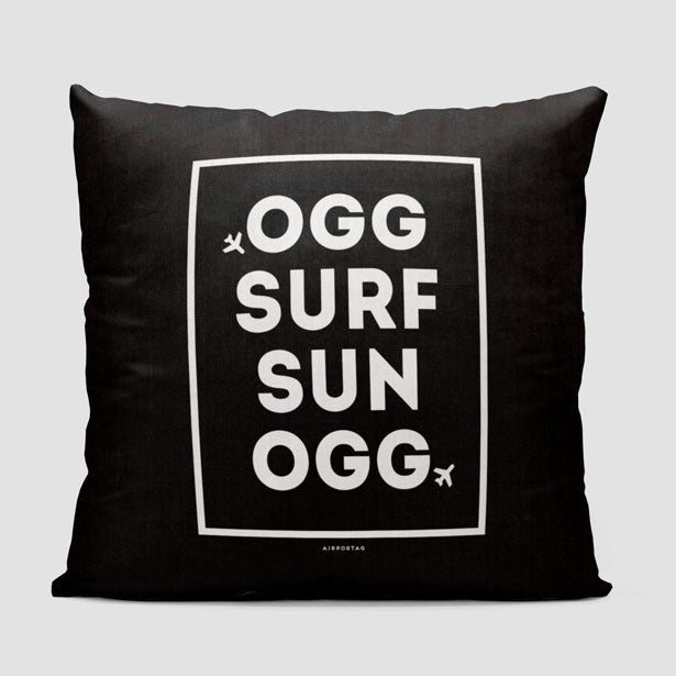 OGG - Surf / Sun - Throw Pillow - Airportag