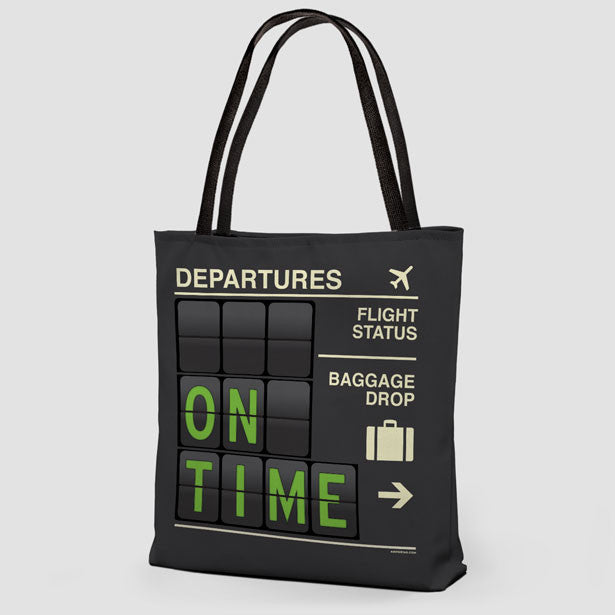 On Time - Tote Bag - Airportag