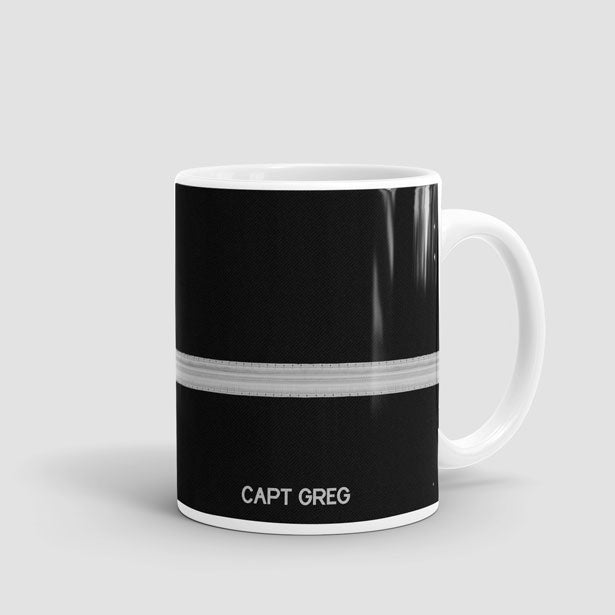 Black Pilot Stripes - Mug - Airportag