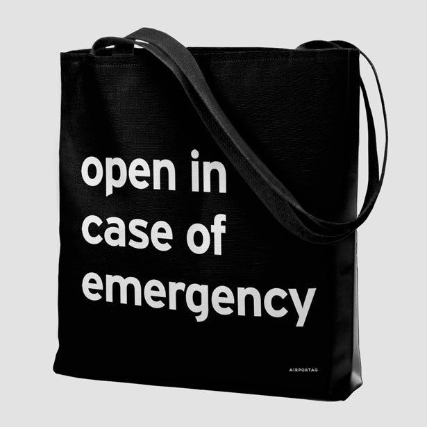 Open In Case Of Emergency - Tote Bag airportag.myshopify.com
