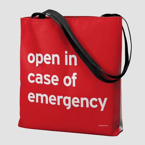 Open In Case Of Emergency - Tote Bag airportag.myshopify.com