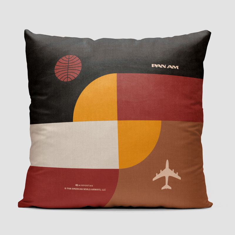 Pan Am - Bauhaus Brown - Throw Pillow