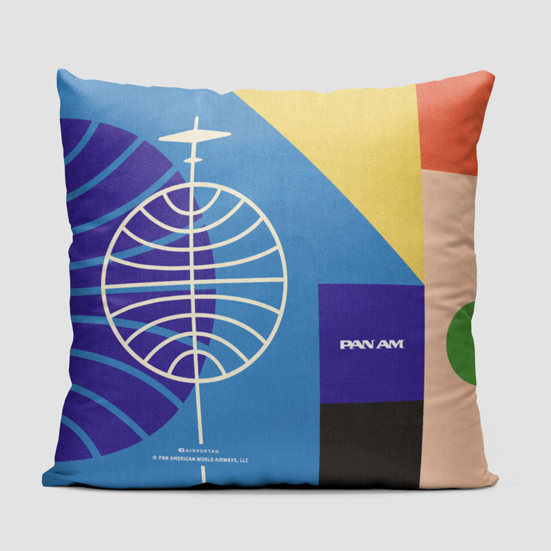 Pan Am - Bauhaus Color - Throw Pillow