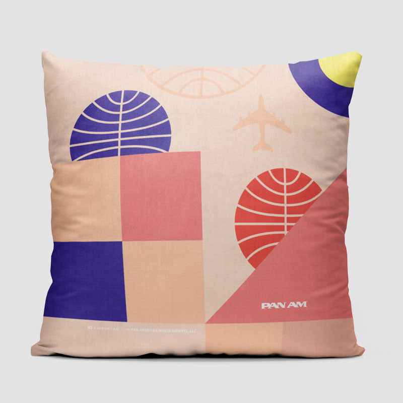 Pan Am - Bauhaus Pink - Throw Pillow