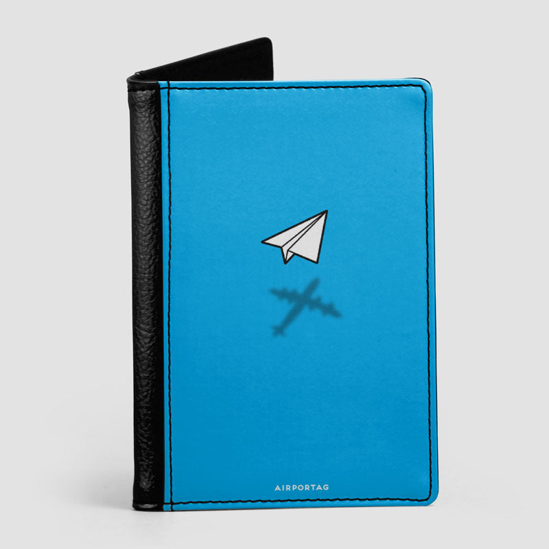 Paper Plane Shadow - Passport Cover