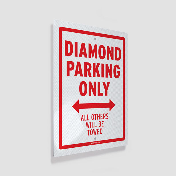 Diamond Parking Only - Metal Print - Airportag