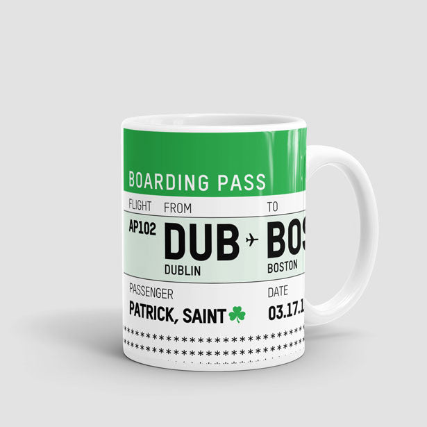 St. Patrick's Boarding Pass - Mug - Airportag