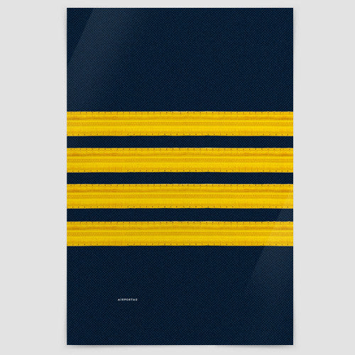 Pilot Stripes - Poster - Airportag