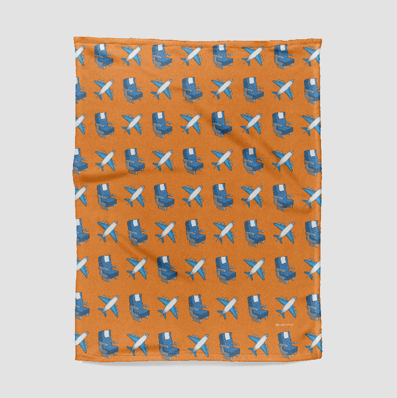 飛行機と座席のパターン - ブランケット