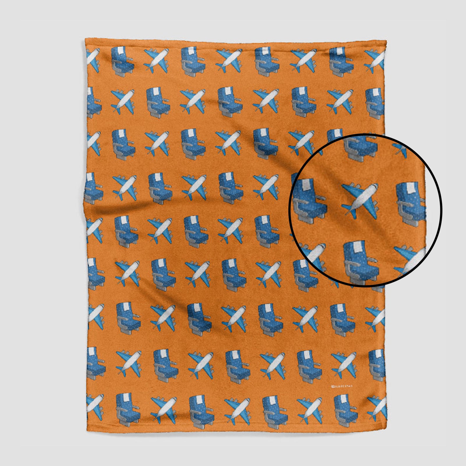 飛行機と座席のパターン - ブランケット