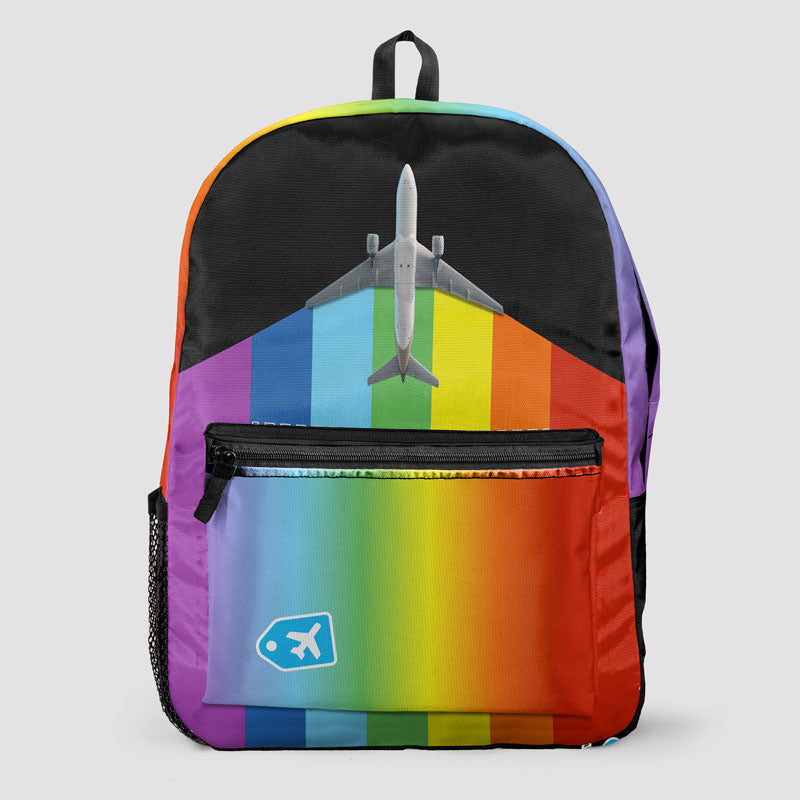 Plane Flying Rainbow - Backpack