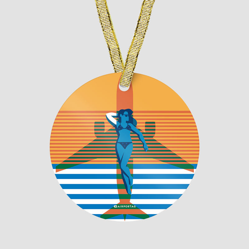 Plane Shadow Beach - Ornament
