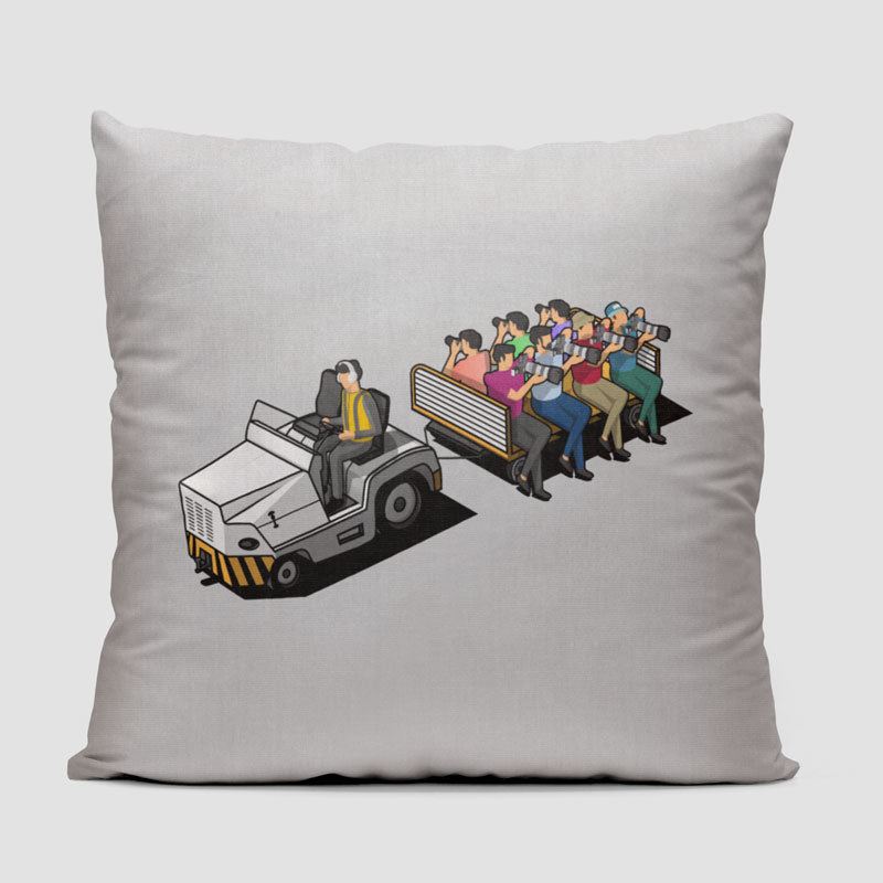 Plane Spotting Tour - Throw Pillow
