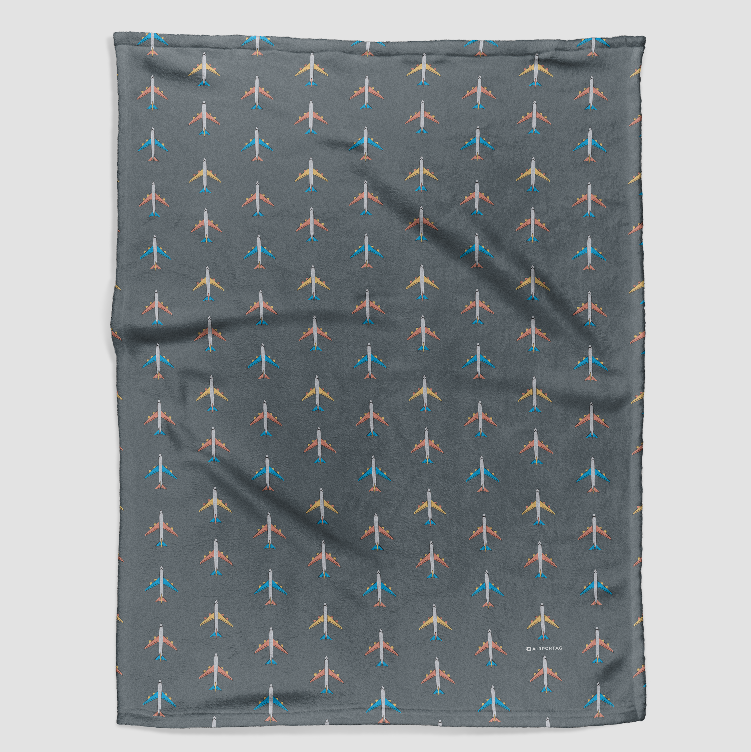 Planes Grey Sky - Blanket