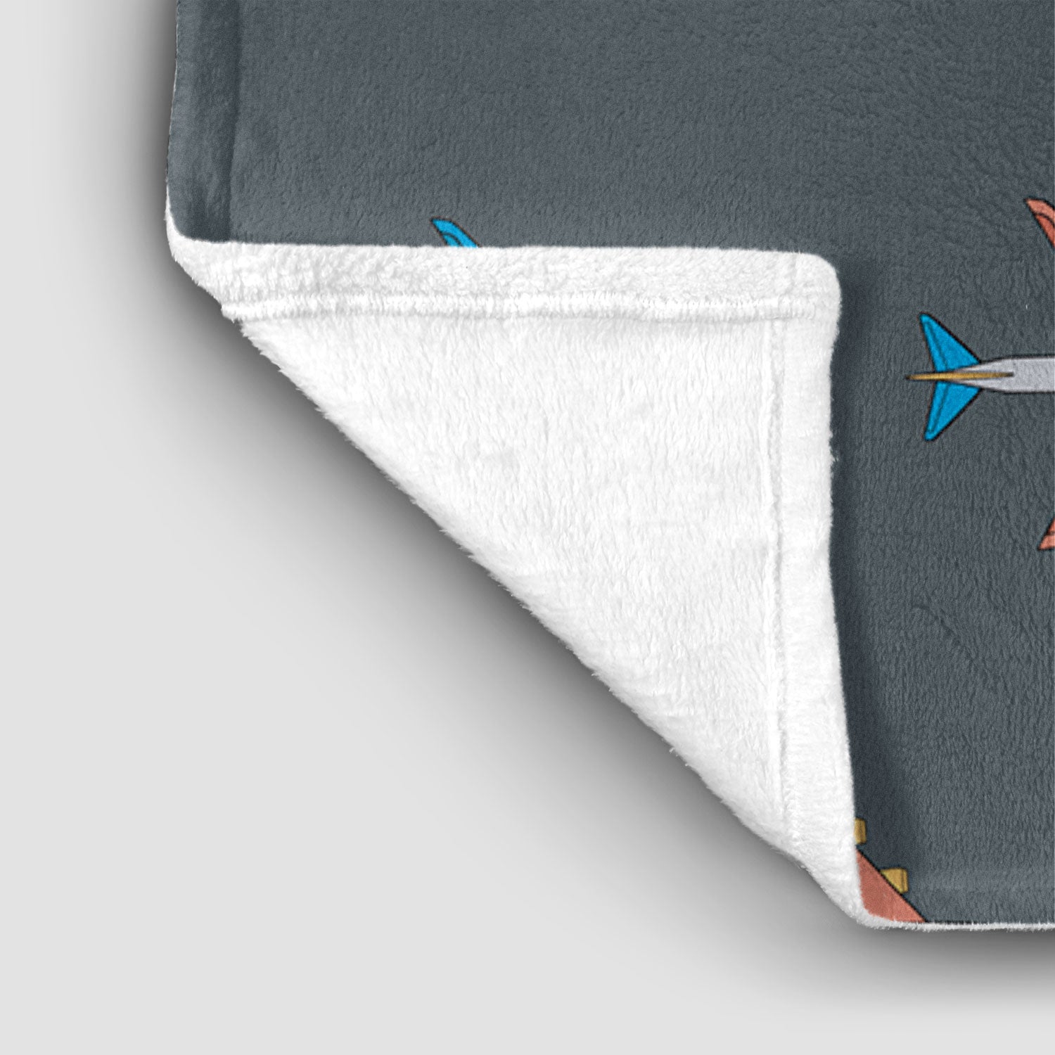Planes Grey Sky - Blanket