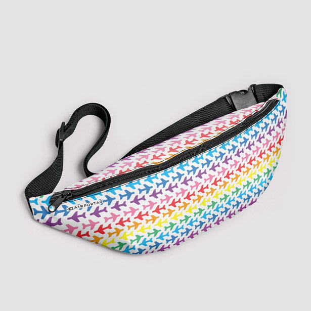 Planes Rainbow - Fanny Pack airportag.myshopify.com