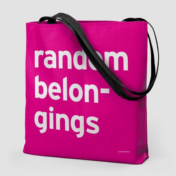 Random Belongings - Tote Bag airportag.myshopify.com