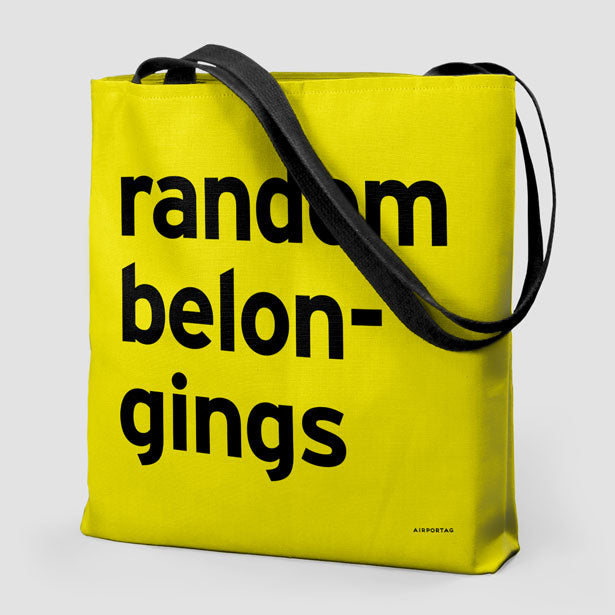 Random Belongings - Tote Bag airportag.myshopify.com