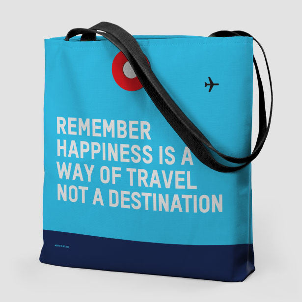 Remember Happiness - Tote Bag - Airportag