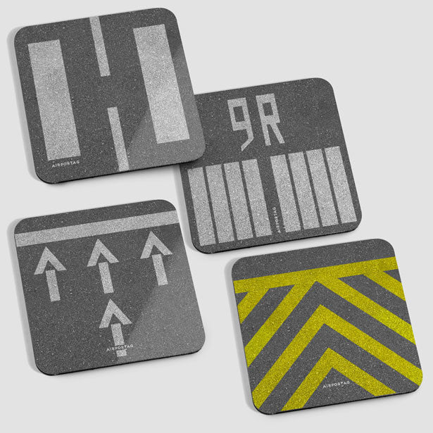 RUNWAY - Coaster Set - Airportag