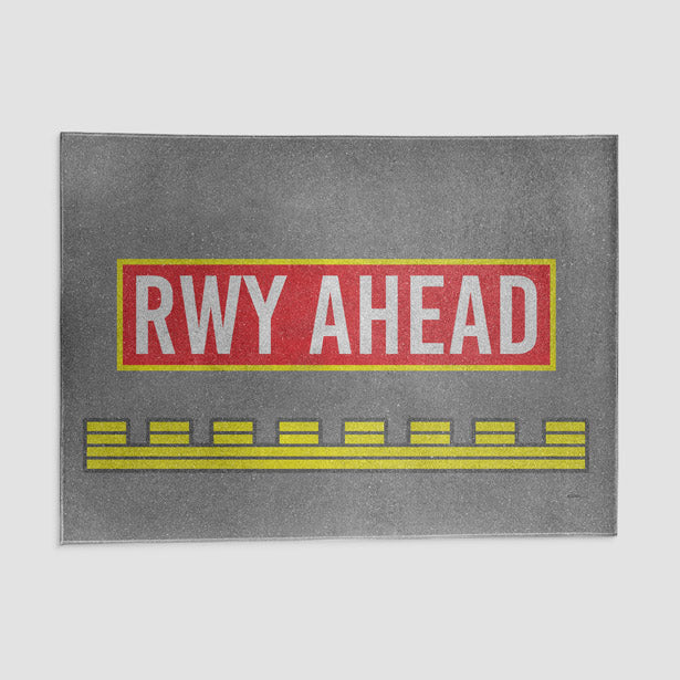 Runway Ahead - Rectangular Rug airportag.myshopify.com