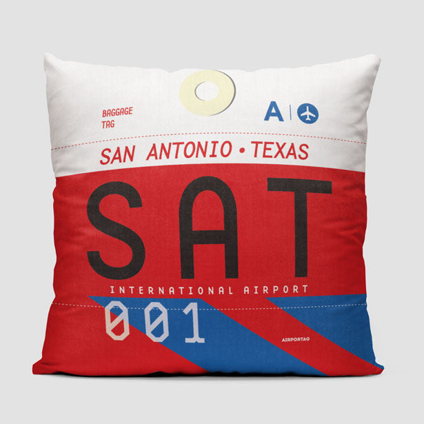 SAT - Throw Pillow - Airportag